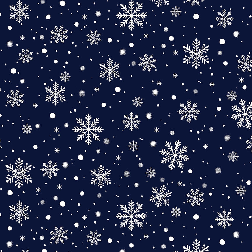 Winter Wonder ~ Snowfall ~ 55173D-8 Navy