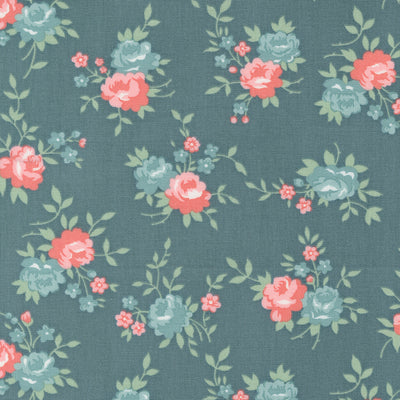 Rosemary Cottage ~ Gather ~ 55310 15 Teal ~ One Yard