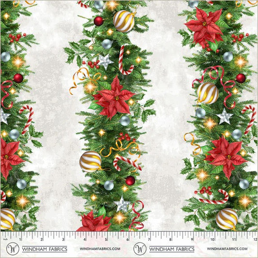 All-American Christmas ~ Deck the Halls ~ 55278-3 White