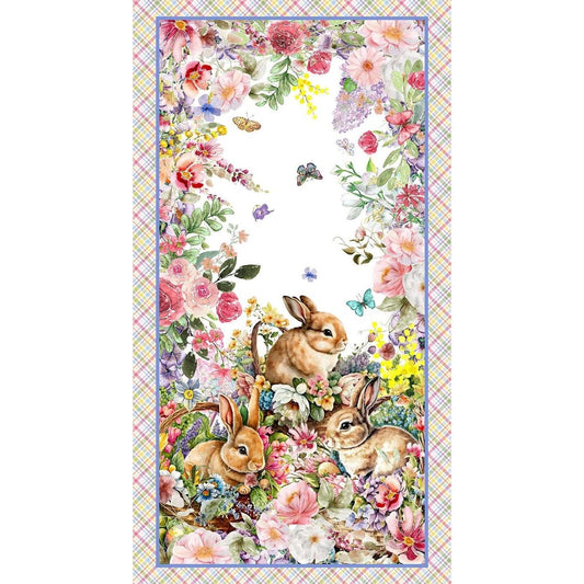 Basket Full of Blessings ~ Panel 2142P-22 Powder Pink