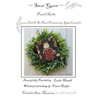 Bird In The Hand Primitives | Snow Queen Punch Needle Pattern