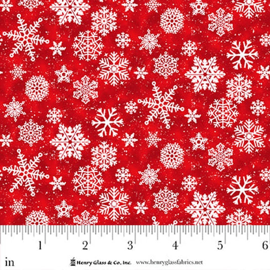 Snow Crew Flannel ~ Snowflake ~ F1288-88 Red