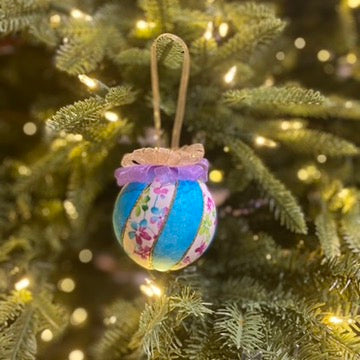 Christmas Ornament ~ Elements (aqua)