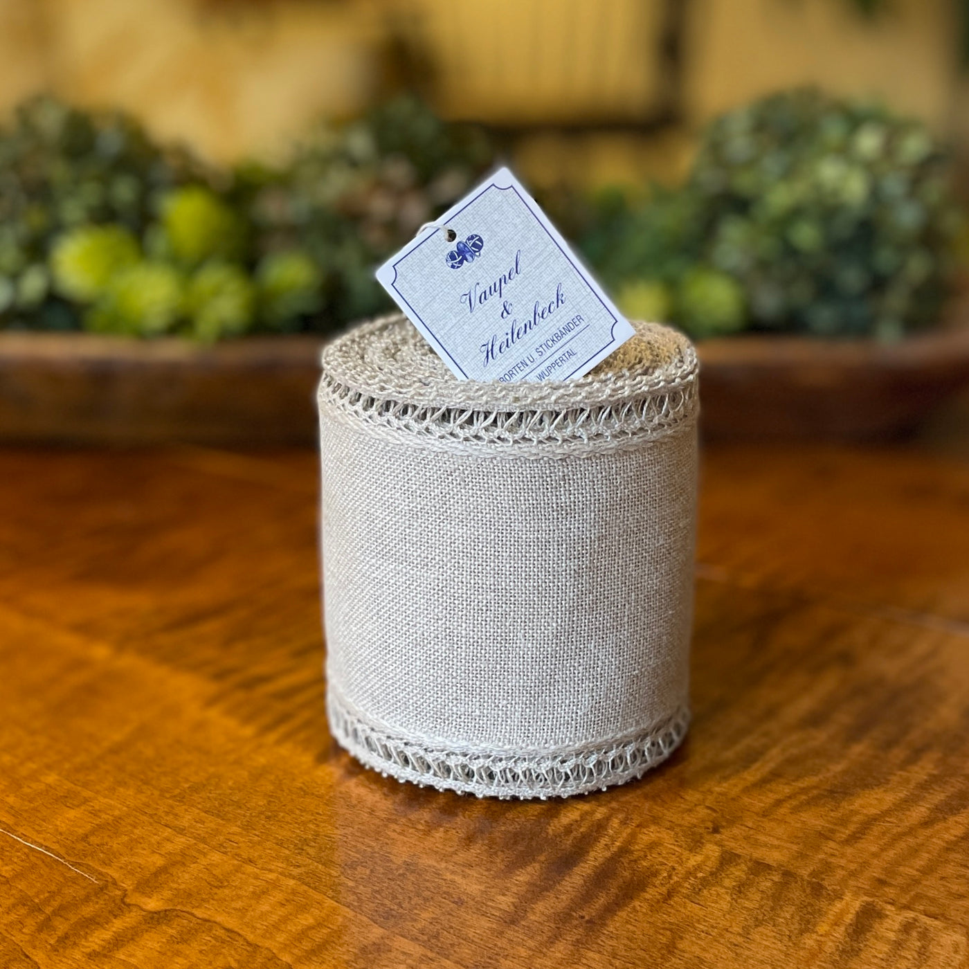 Vaupel & Heilenbeck Linen Banding - Lace Border Natural 3060-100-901