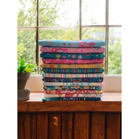 Whiskers ~ Fat Quarter Bundle 13 pcs