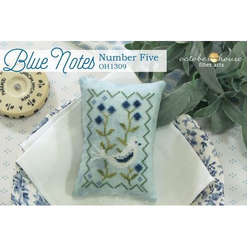 October House Fiber Arts  | Blue Notes - Number 5