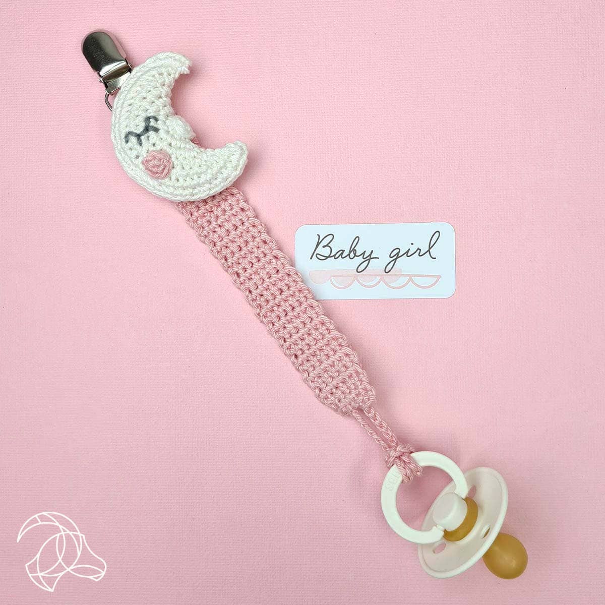 Handicraft | Crochet Kit - Pacifier Clip Moon