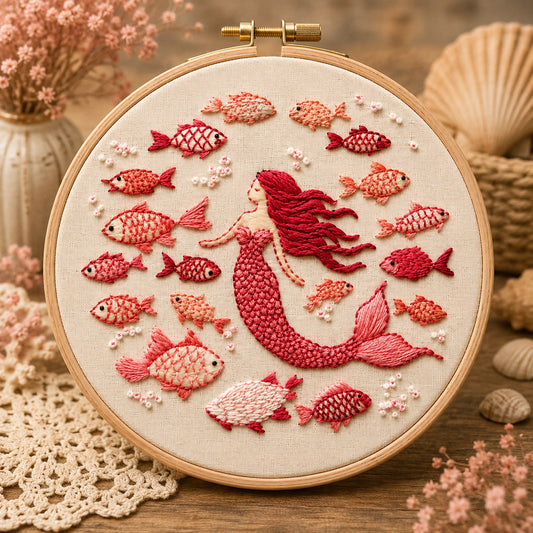 Darby and Windsor | Mermaid Embroidery Kit