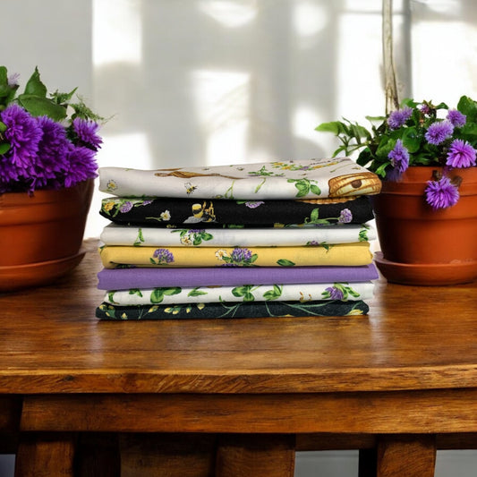 Honey & Clover ~ Fat Quarter Bundle 7 pcs