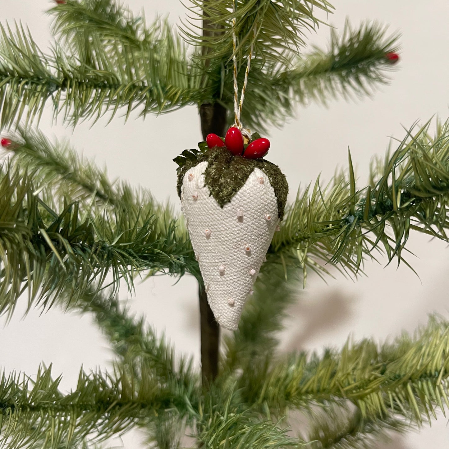 Paxe's Designs ~ Mini Strawberry Ornament