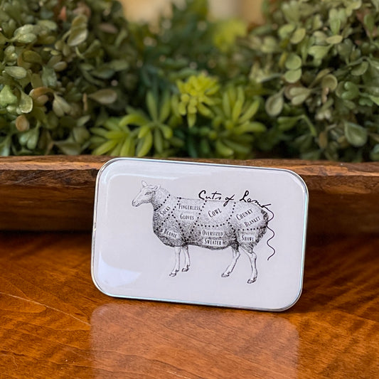 Tin Container with Magnet Large ~ Cuts of Lamb