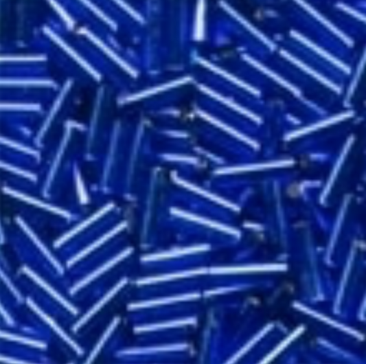 70020 Royal Blue Small Bugle Glass Beads