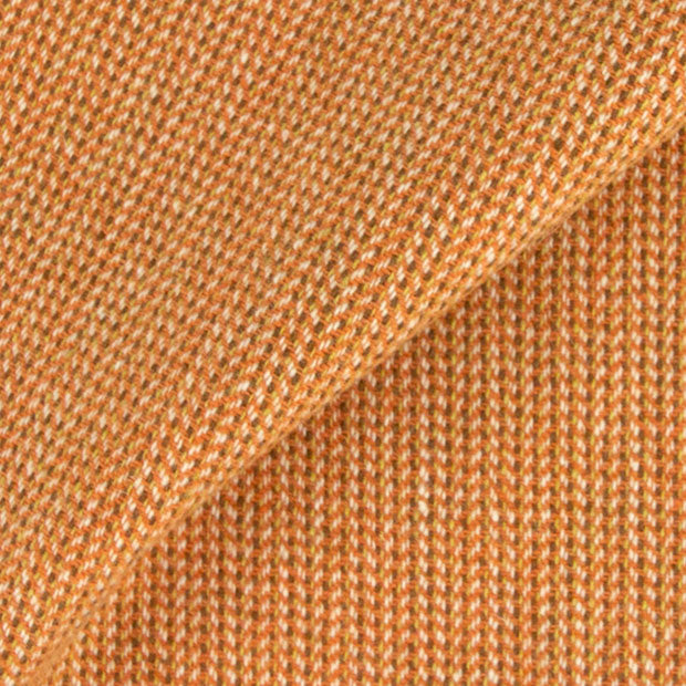 Dorr Mill ~ #7021  Orange, Natural & Brown Ticking