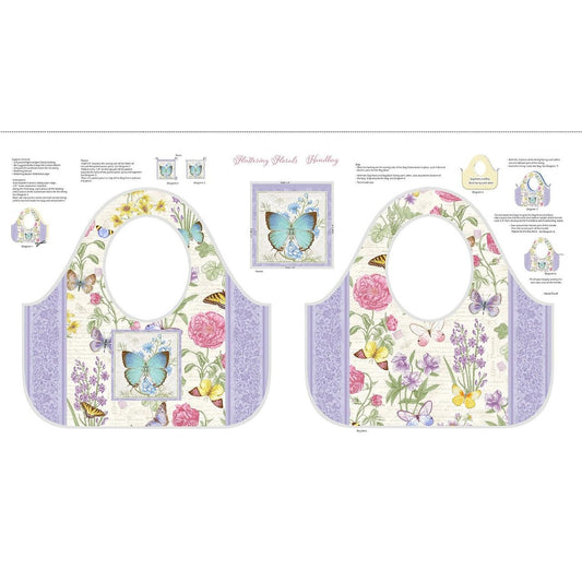 Fluttering Florals ~ Panel 2177P-54 Multi