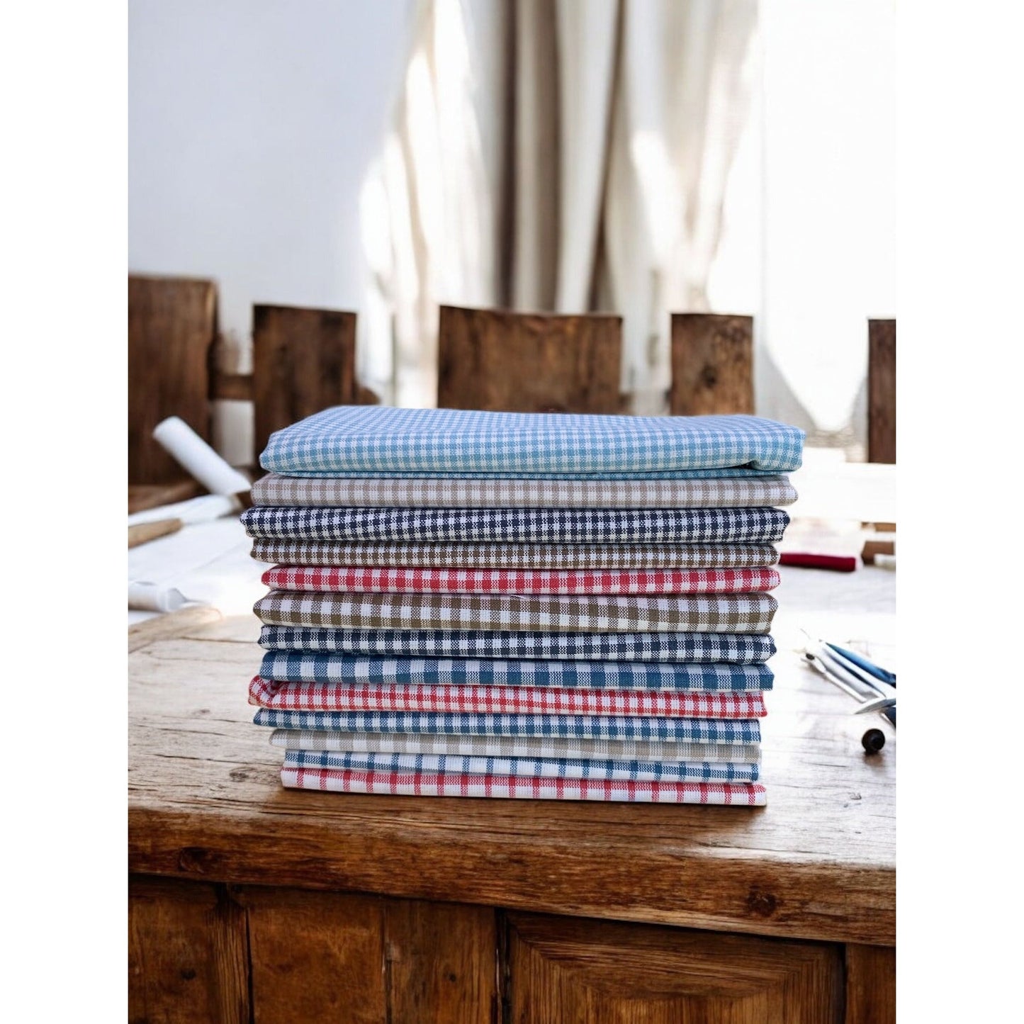 FG Woven Ginghams ~ Fat Quarter Bundle 13pcs