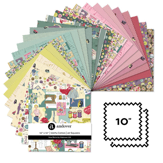 Sew Retro | 10 Inch Square - 42 Cuts Each