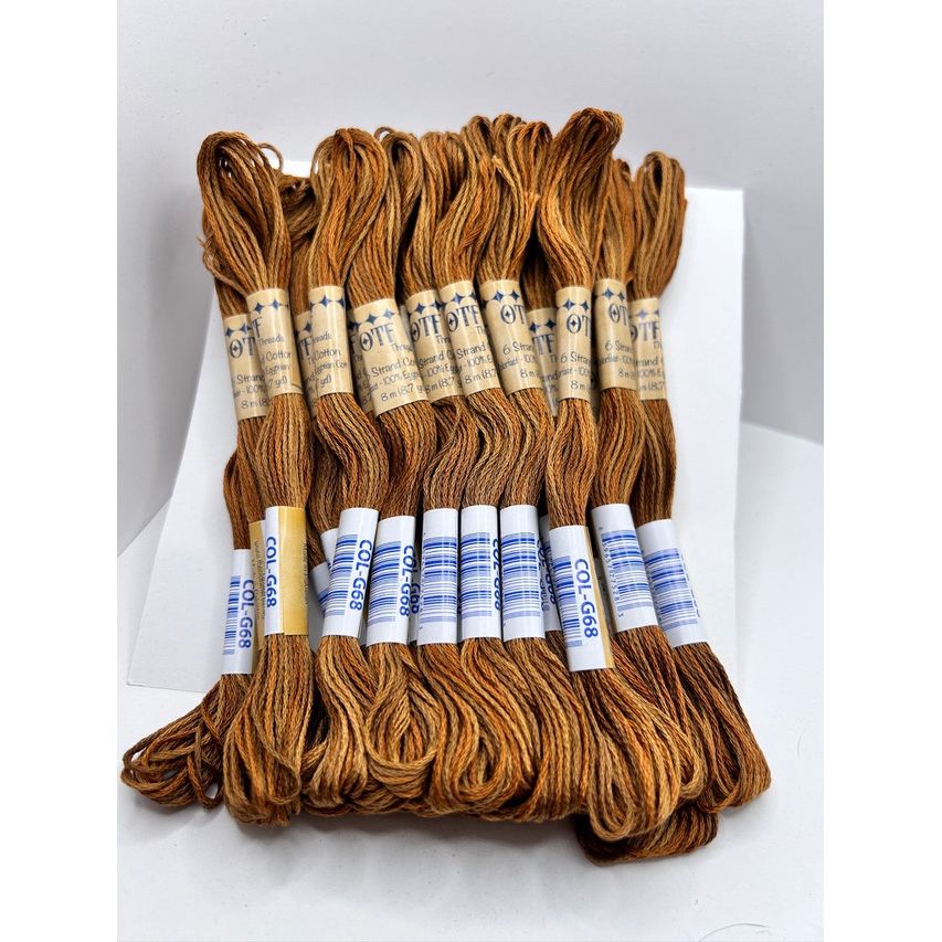 Old Tattered Flag 6 Strand ~ Brown Sugar