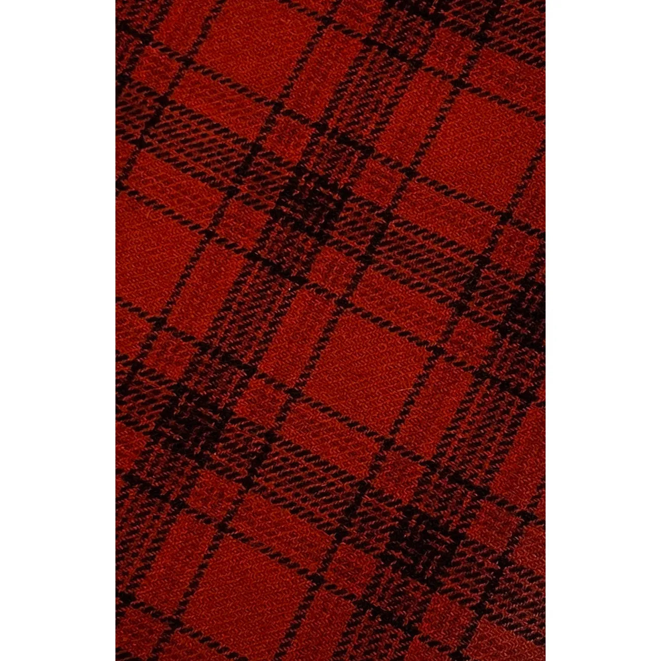 Primitive Gatherings ~ Terra Cotta Hand-Dyed Textured Plaid Wool Fabric