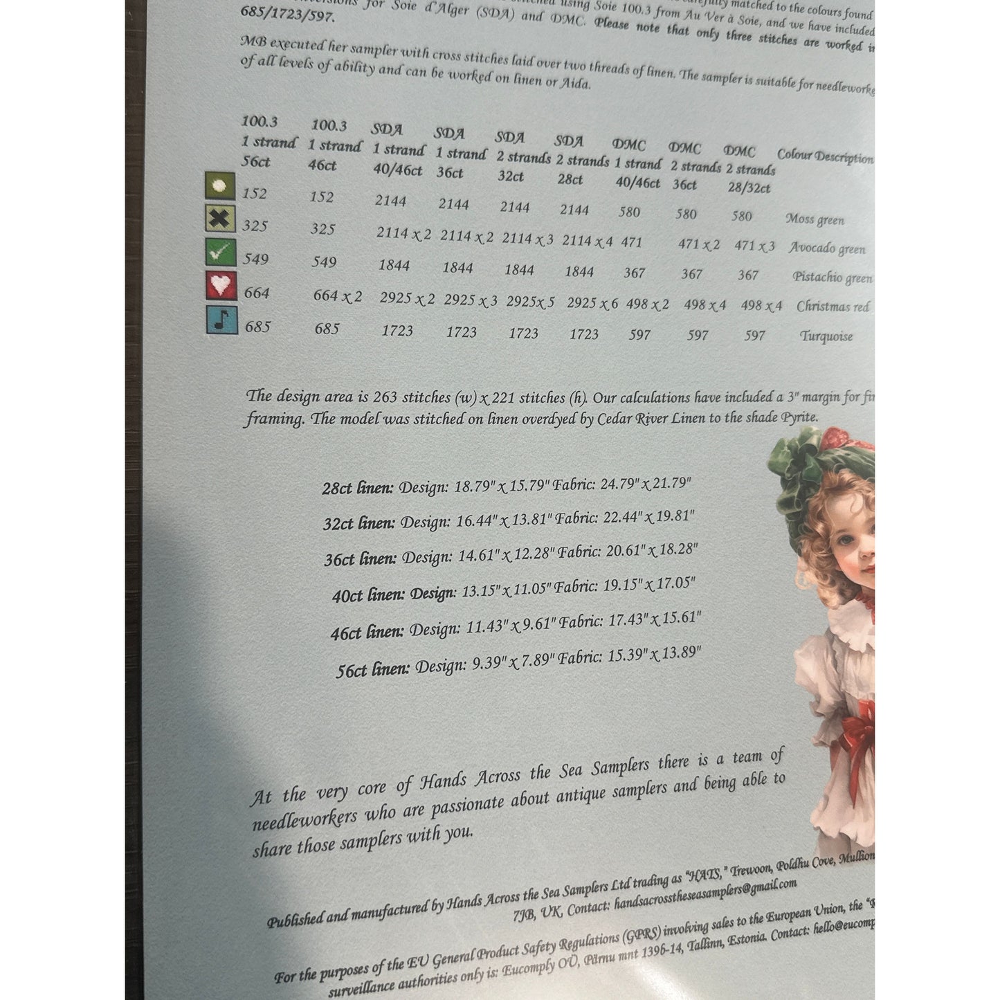 Hands Across The Sea Samplers | Threads of Christmas Past MB 1914