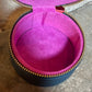 WinterBury Indigo MiniLeather Round Case