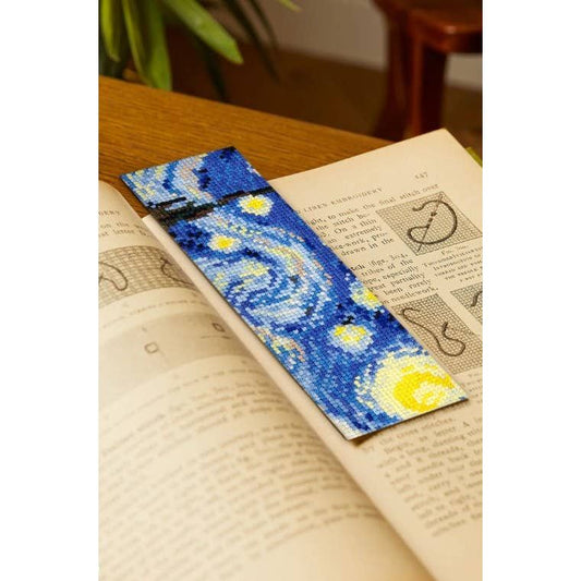 The Starry Night Van Gogh Cross Stitch Bookmark Kit BK1996