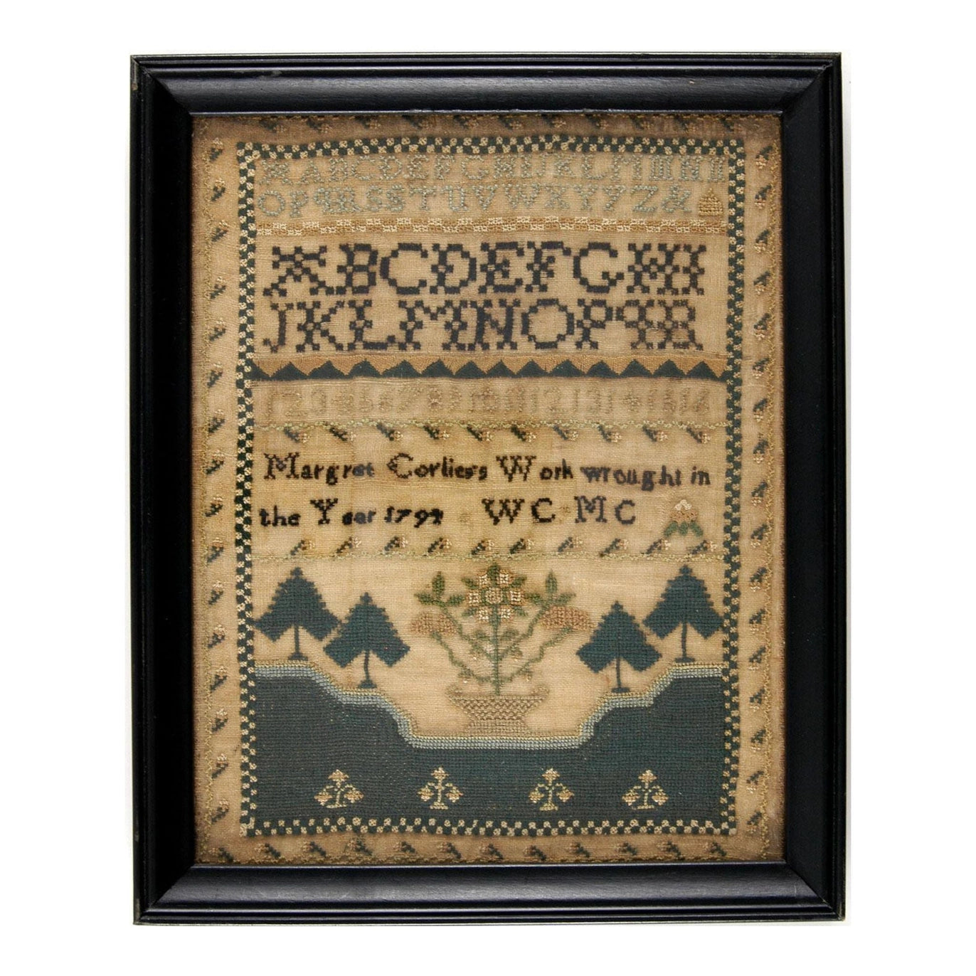 The Wishing Thorn | Margaret Corliess 1794 Sampler Pattern