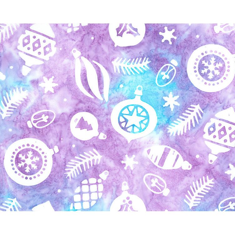 Christmas Cheer ~ Ornaments ~ 83460-81 Lilac Multi