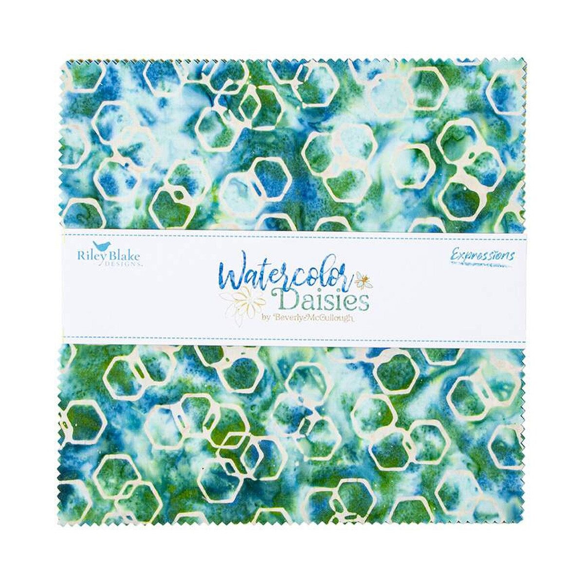 Watercolor Daisies ~ 10" Stacker 10-23246-42pcs