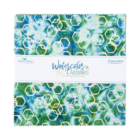 Watercolor Daisies ~ 10" Stacker 10-23246-42pcs