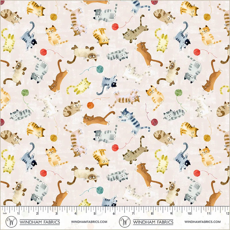 Cats Around Town ~ Playful Companions ~ ﻿﻿55001-3 Ivory