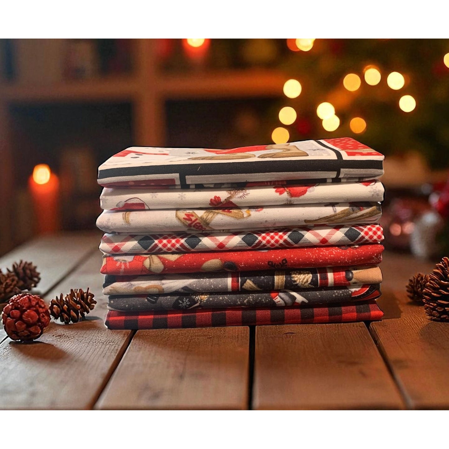 Pinecone Ridge Lodge ~ Fat Quarter Bundle 8 pcs