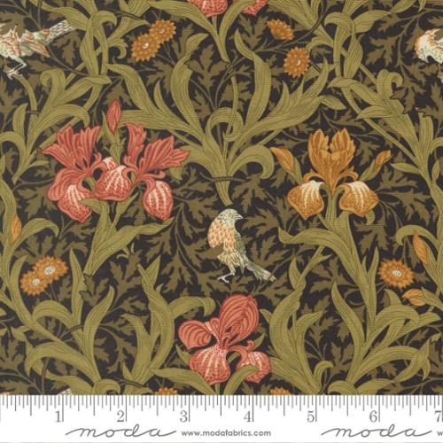 Morris Muse ~ Iris Florals ~ 13380 15 Ebony