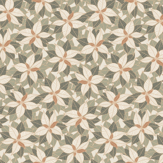 Snowfall ~ Poinsettia ~ 91028-11 Cream