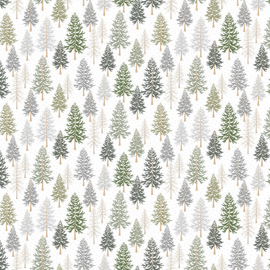 Snowfall ~ Trees ~ 91029M-10 White