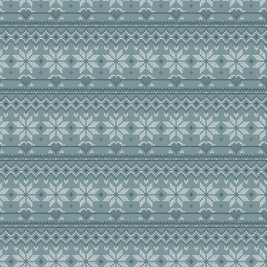 Cozy Cubs ~ Snow Stripe ~ 91103-61 Teal