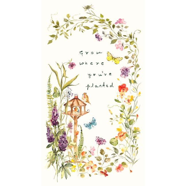 Flourish ~ Grow Panel ~ 91170-11 ~ Cream