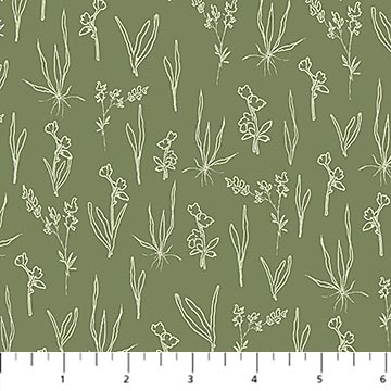 Flourish ~ Line Floral ~ 91179-75 ~ Green