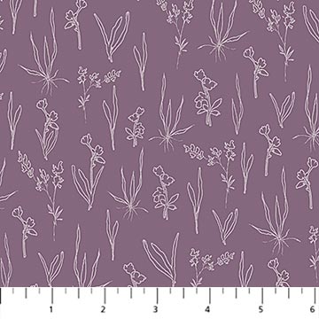 Flourish ~ Line Floral ~ 91179-85 ~ Purple