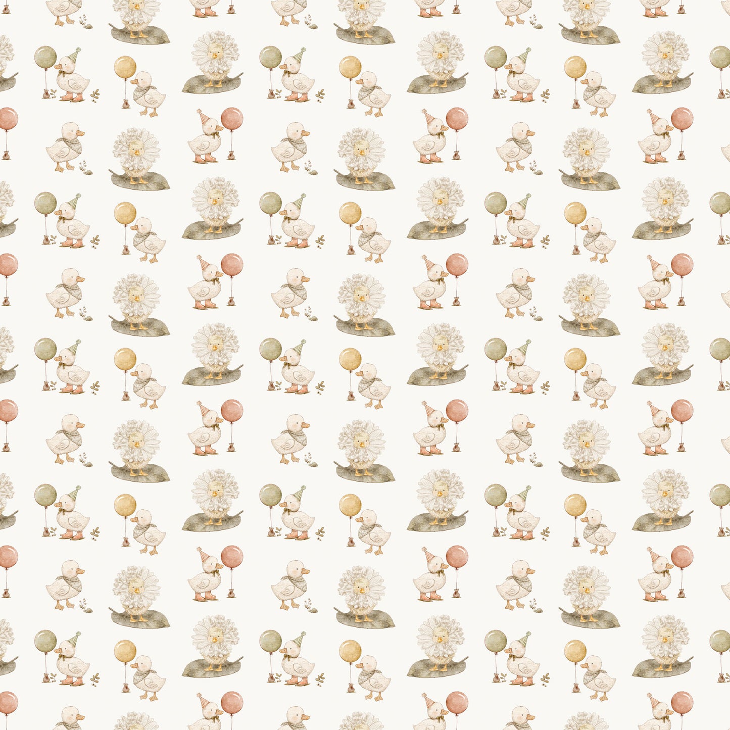 Tiny Waddles ~ Ducks ~ 91180-11 Cream