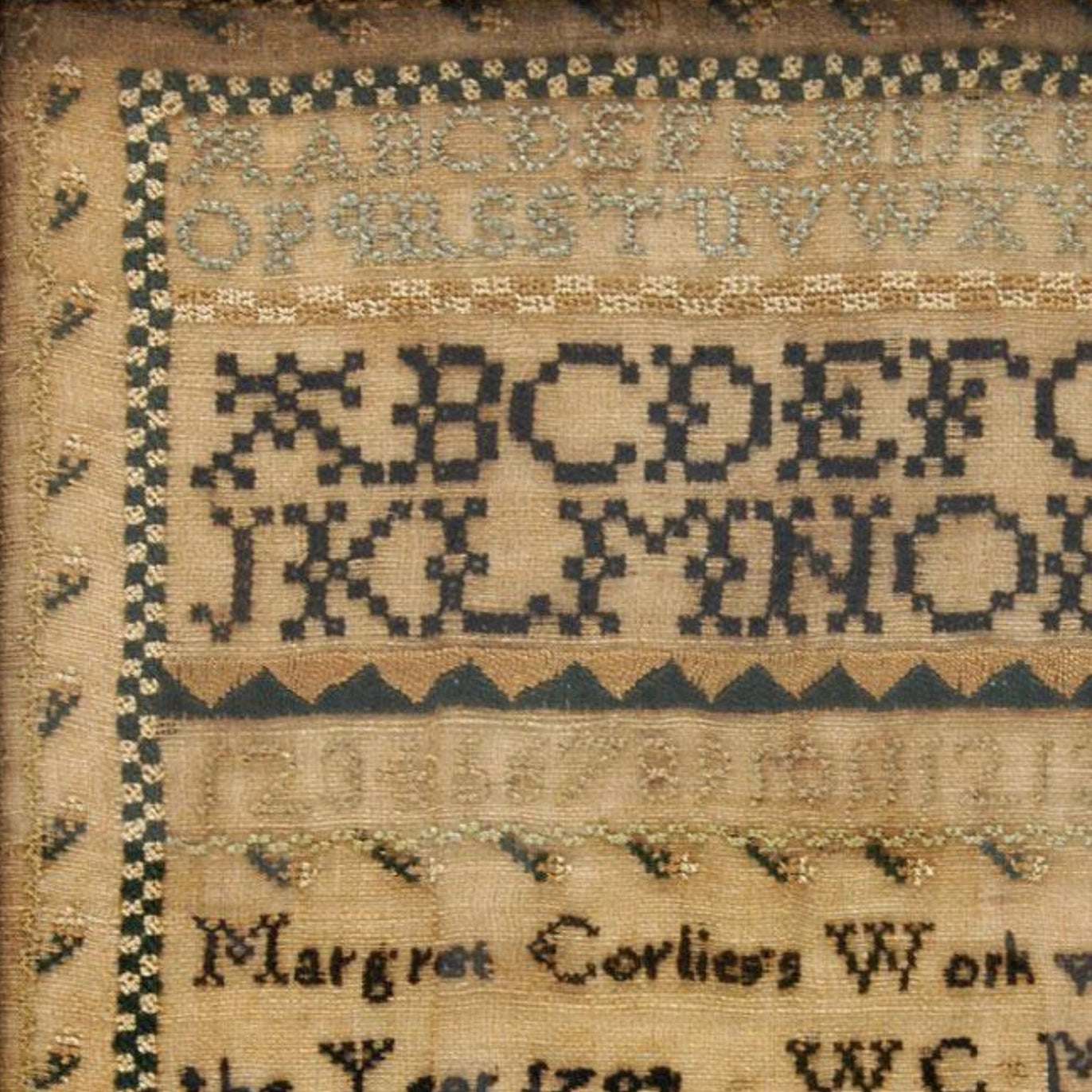 The Wishing Thorn | Margaret Corliess 1794 Sampler Pattern