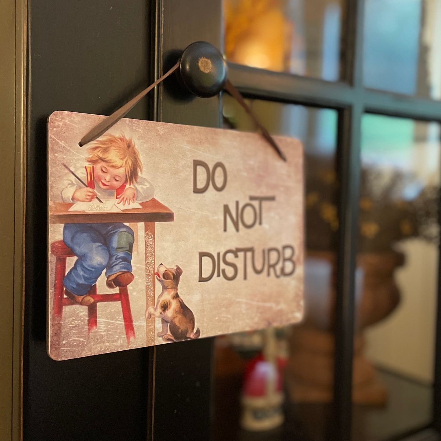 Yesterday's Best ~ Do Not Disturb Wood Hanging Wall Plaque