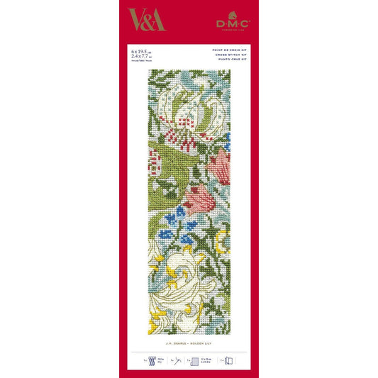 Golden Lily Cross Stitch Bookmark Kit BL1173/77