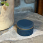 Winterbury Mini Indigo Leather Round Case