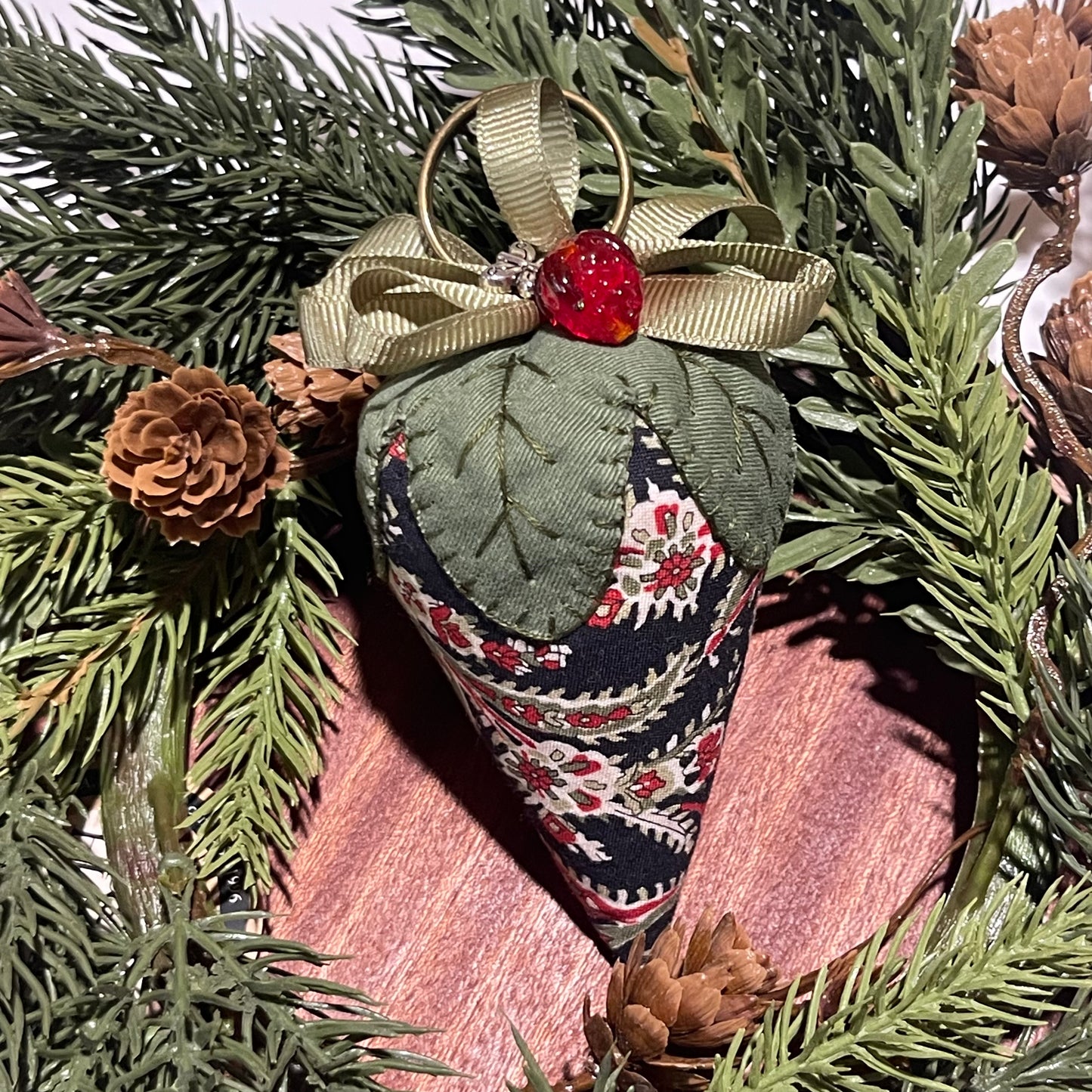 Paxe's Designs ~ Large Christmas Strawberry Pincushion