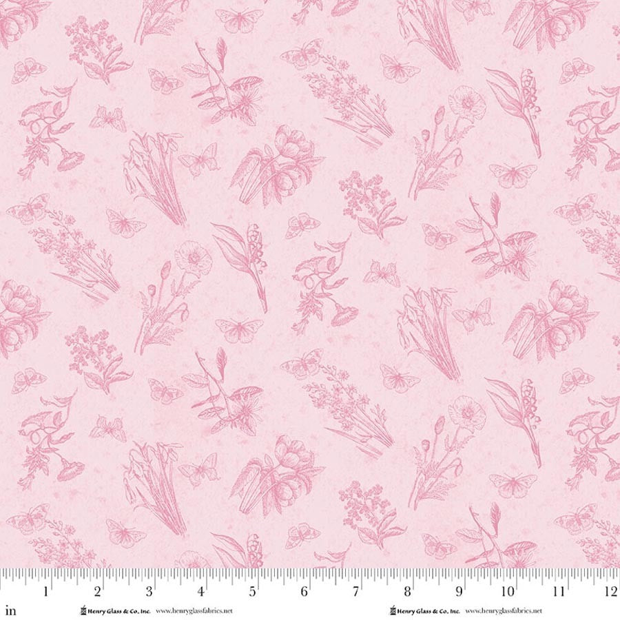 Fluttering Florals ~ 2172-22 Pink
