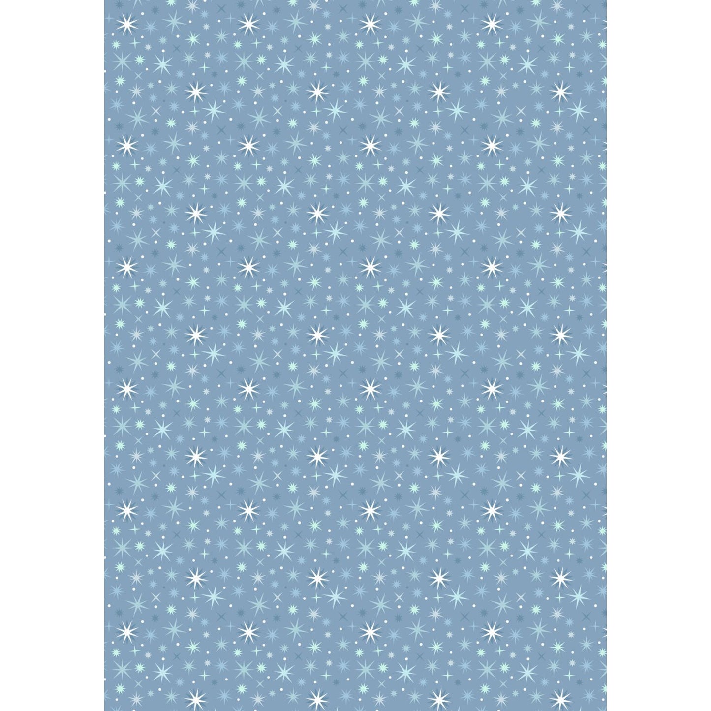 A Winter's Moon ~ Twinkling Stars ~ A948 B winter blue with pearl