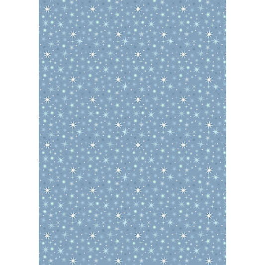 A Winter's Moon ~ Twinkling Stars ~ A948 B winter blue with pearl