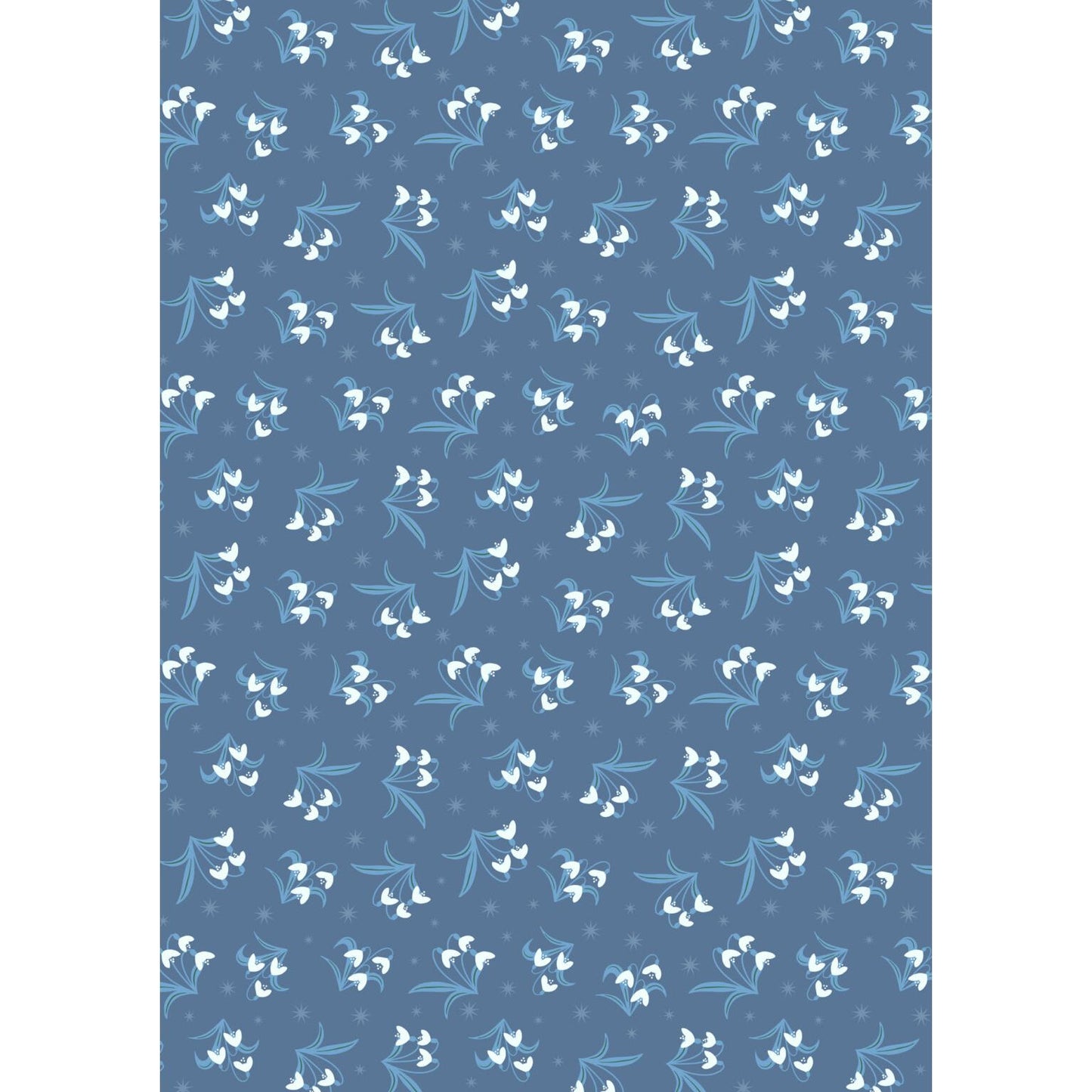 A Winter's Moon ~ Snowdrops~ A951 C Twilight Blue with Pearl