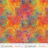 Be Colourful ~ Flower of Life Wide Back ~ 55109DW-1DES Orange Crush