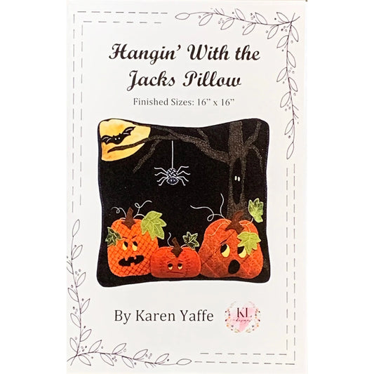 Karen Yaffe ~ Hangin' With the Jacks Pillow Wool Applique Pattern